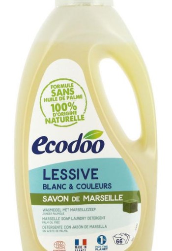 Ecodoo Wasmiddel vloeibaar Marseille zeep (2 Liter)