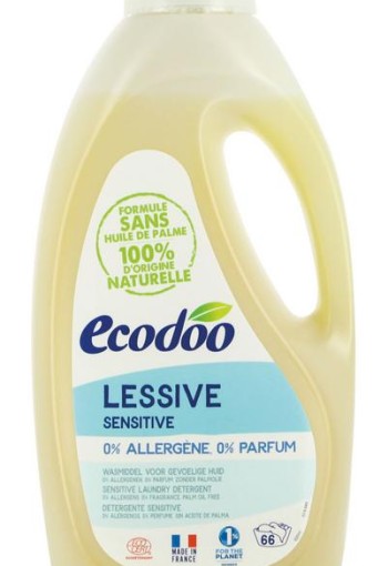 Ecodoo Wasmiddel vloeibaar sensitive 0% bio (2 Liter)