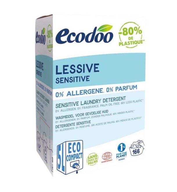 Ecodoo Wasmiddel vloeibaar sensitive bio (5 Liter)