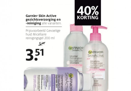Garnier Skin Active gezichtsverzorging en -reiniging alle varianten.