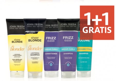 Alle John Frieda 50 % Korting.  combineren mogelijk. 