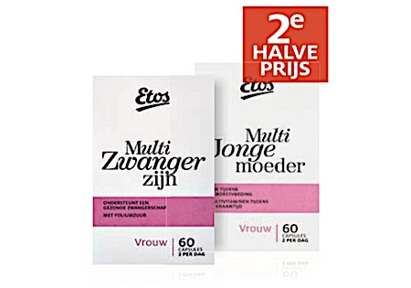 Etos zwangerschapsvitamines 25 % Korting