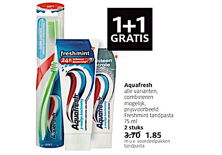 Aquafresh alle varianten, combineren mogelijk