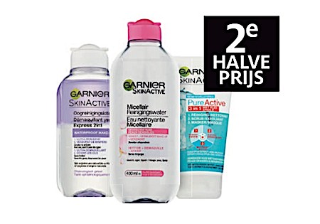Garnier Skin Active reiniging alle varianten, combineren mogelijk.