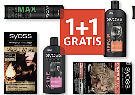 Syoss haarverzorging, styling en haarkleuring alle varianten, combineren mogelijk. Nu met 50% Korting