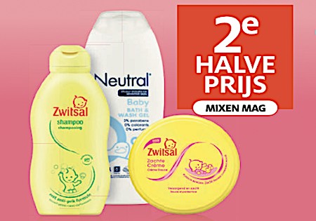 Zwitsal en Neutral Baby aanbiedingen 