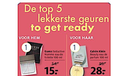 PARFUM AANBIEDING TOP 50 GEUREN