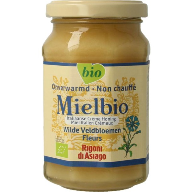 Mielbio Wilde veldbloemen creme honing bio (300 Gram)