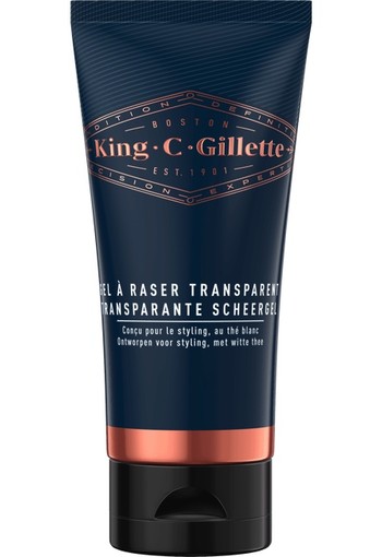 King C. Gillette Transparante Scheergel Voor Mannen 150 ml