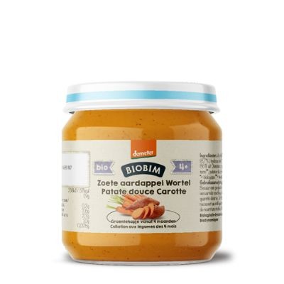 Biobim Zoete aardappel wortel 4+ maanden demeter bio (125 Gram)