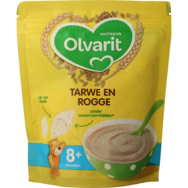 Olvarit Ontbijtpap tarwe en rogge 8+ maanden (200 Gram)