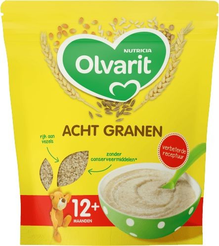 Olvarit Ontbijtpap 8 granen 12+ maanden (200 Gram)