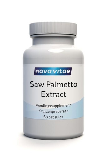 Nova Vitae Saw palmetto extract (Sabal serrulata) (60 Vegetarische capsules)