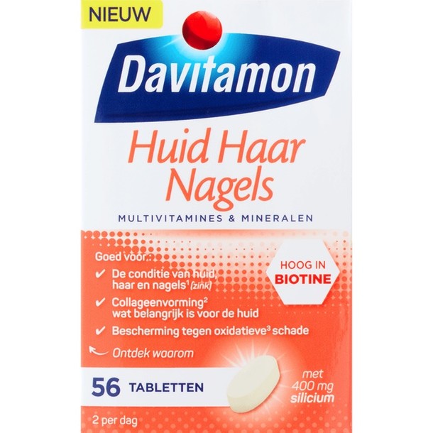 Davitamon Huid Haar Nagels Tabletten 56 stuks