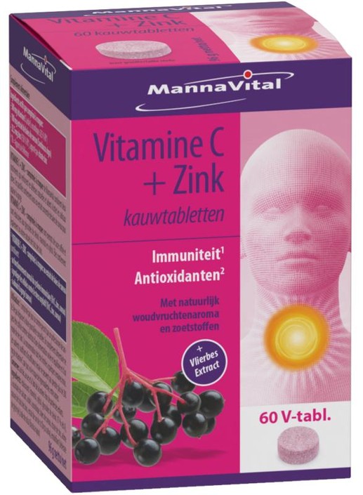 Mannavital Vitamine C plus zink (60 Tabletten)