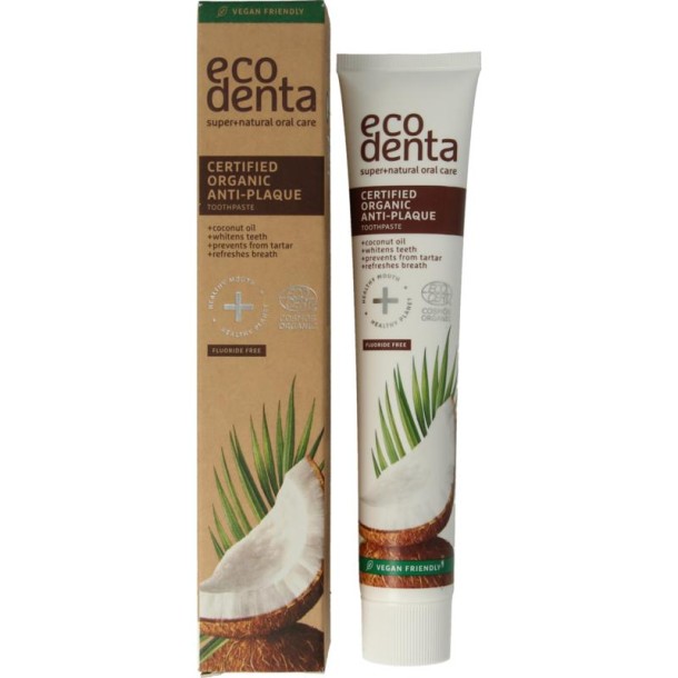 Ecodenta Tandpasta organic anti tandplak (75 Milliliter)