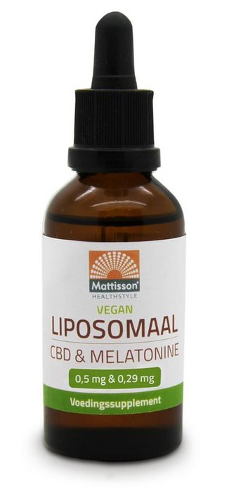 Mattisson Vegan liposomaal CBD 0,5mg & melatonine 0,29mg (30 Milliliter)