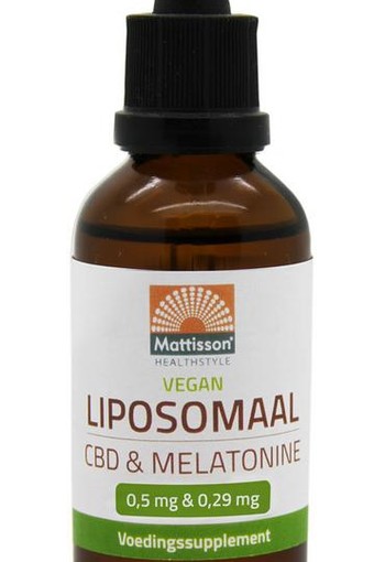 Mattisson Vegan liposomaal CBD 0,5mg & melatonine 0,29mg (30 Milliliter)