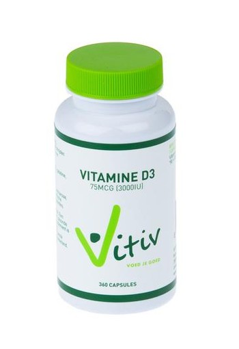 Vitiv Vitamine D3 3000IU (360 Capsules)