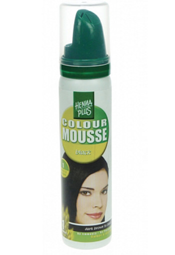 Henna Plus Colour mousse styling zwart (75 Milliliter)