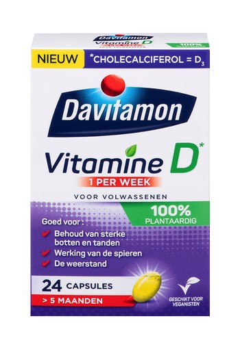 Davitamon Davitamon Vitamine D3 Vegan | 1 Per Wk - 100% Plantaardig