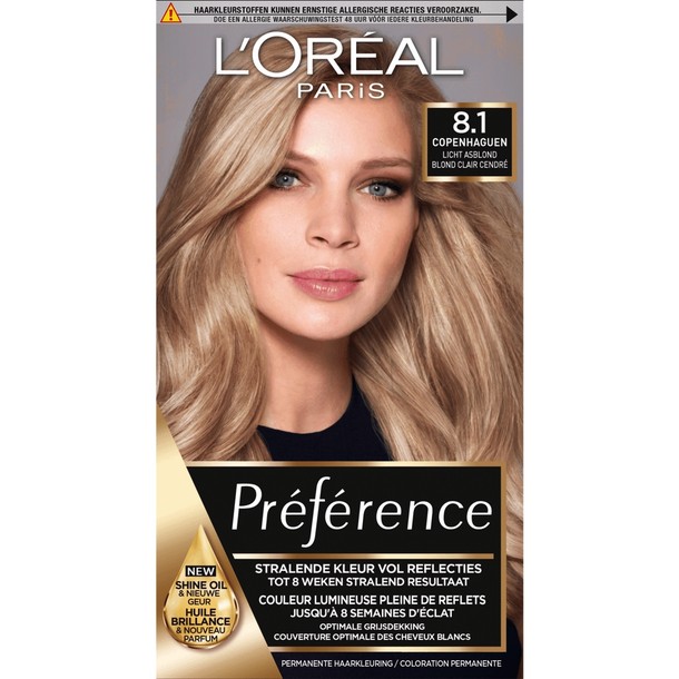 Loreal Preference 8.1 copenahague licht asblond (1 set)