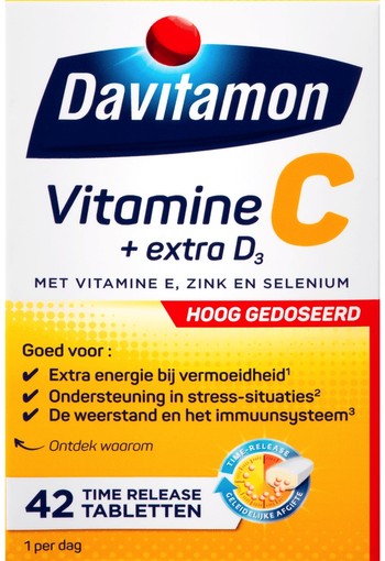 Davitamon Vitamine C Forte + Extra D3 Tabletten 42tb