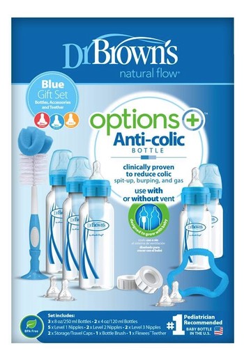 Dr Brown's Giftset standaard fles blauw (1 Set)