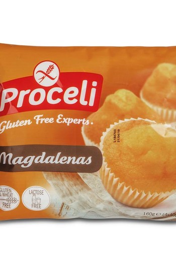Proceli Magdalenas glutenvrij 4 stuks (160 Gram)