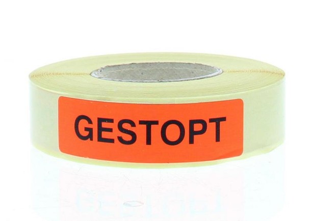 Spruyt Hillen Sticker gestopt (500 Stuks)