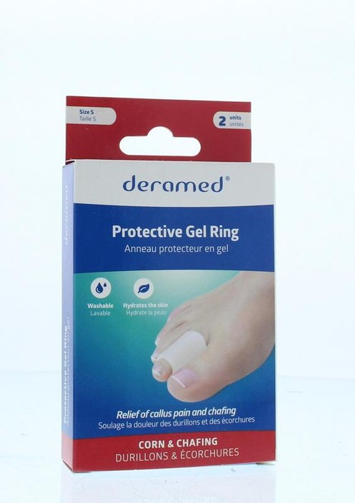 Deramed Teenring gel beschermend maat S (2 Stuks)