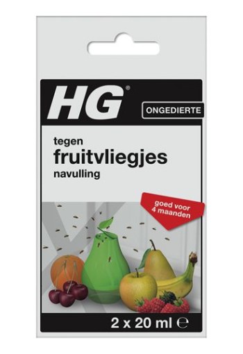 HG X fruitvliegjesval navul 20ml (2 Stuks)