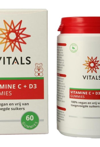 Vitals Vitamine C + D3 gummies (60 Gummies)