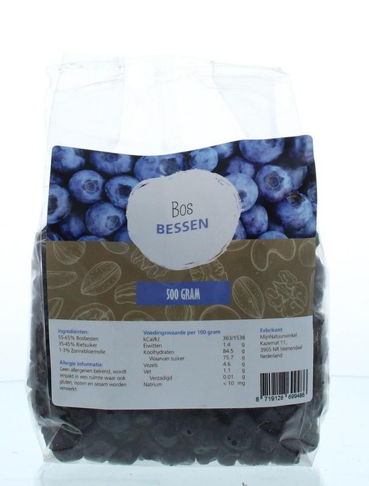 Mijnnatuurwinkel Bosbessen (500 Gram)