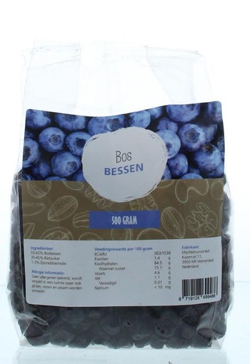 Mijnnatuurwinkel Bosbessen (500 Gram)