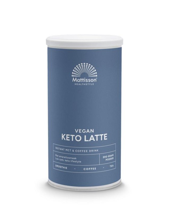 Mattisson Vegan keto latte instant MCT & coffee drink (200 Gram)
