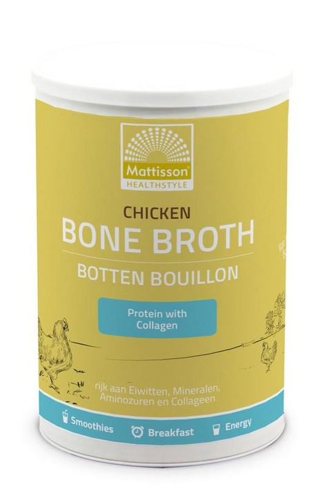 Mattisson Chicken bone broth - Botten bouillon kip (400 Gram)