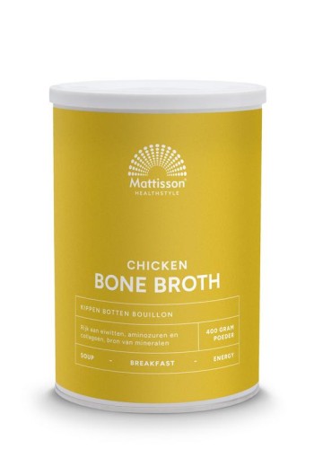 Mattisson Chicken bone broth - Botten bouillon kip (400 Gram)