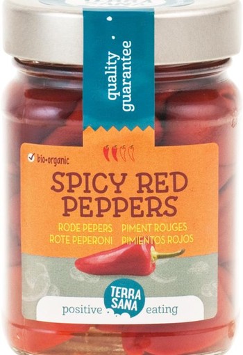 Terrasana Rode pepers spicy bio (200 Gram)