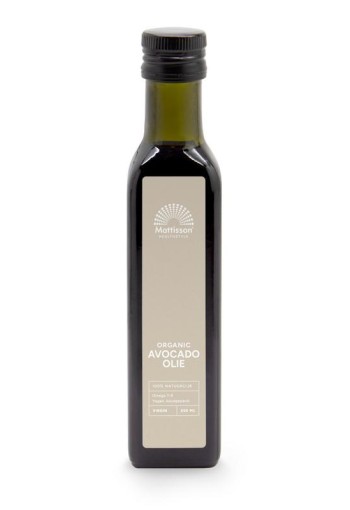 Mattisson Avocado olie virgin koudgeperst bio (250 Milliliter)