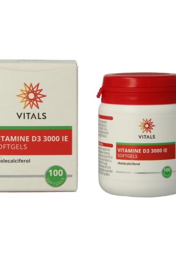 Vitals Vitamine D3 3000IE (100 Softgels)