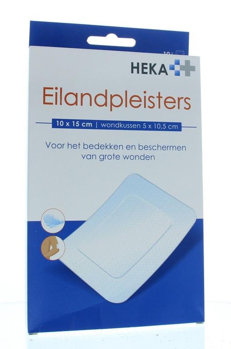 Hekaplast Eilandpleister 10 x 15cm steriel (10 Stuks)