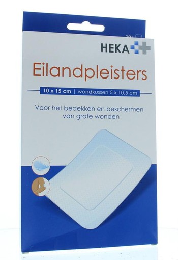 Hekaplast Eilandpleister 10 x 15cm steriel (10 Stuks)