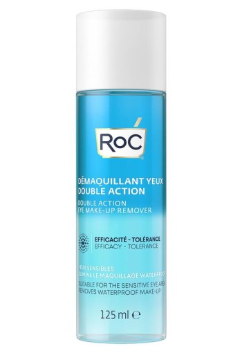 ROC Double action eye makeup remover 125 Milliliter