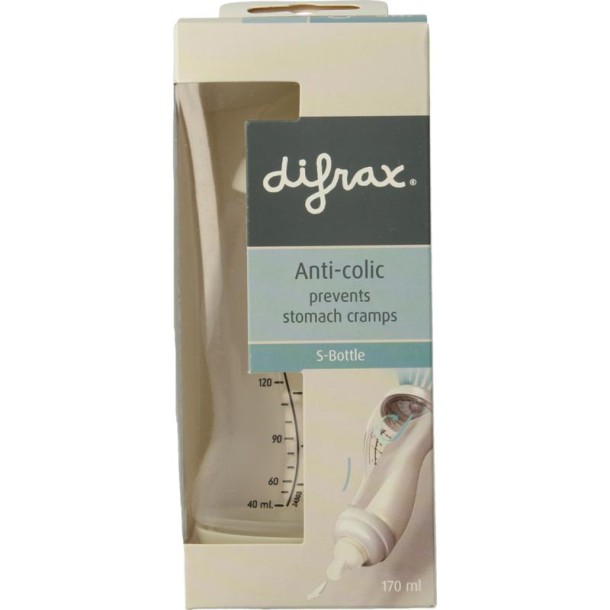 Difrax S-Fles natural creme 170ml (1 Stuks)