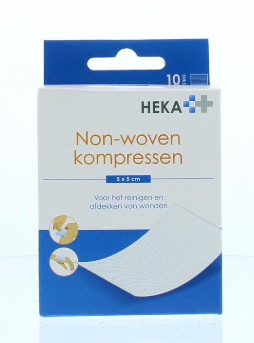 Heka Kompres non-woven 5 x 5cm steriel (10 Stuks)