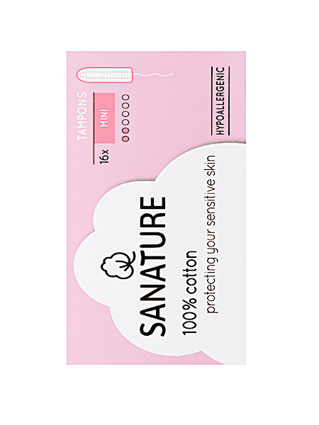 Sanature 100% Katoen Tampons Mini 16 st.