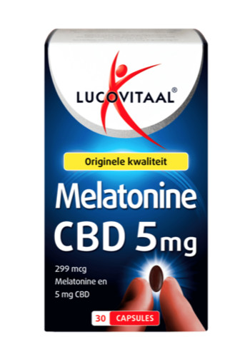 Lucovitaal Melatonine CBD 5 mg 30 capsules