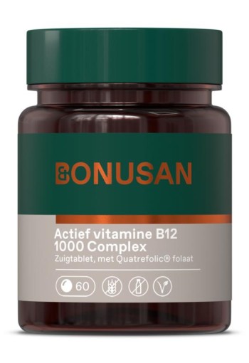 Bonusan Vitamine B12 1000 complex actief (60 Zuigtabletten)