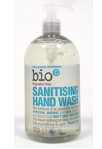 Bio-D Handzeep vloeibaar parfumvrij (500 Milliliter)